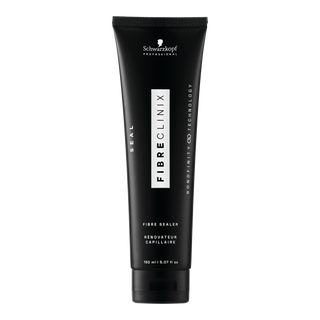Black Squeeze tube of Schwarzkopf Fibreclinix  on a white background