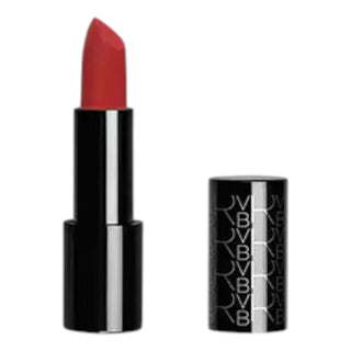 RVB The Make Up Hydra Boost Creamy Lipstick #54, with lid off, showcasing the lipstick bullet in scarlet.