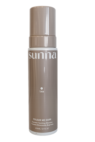 SunnaTan Colour Me Dark Express Tanning Mousse w/Natural Caramel -210 mL