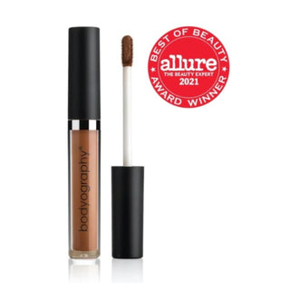 Skin Slip Full Coverage Concealer #D2 Warm Deep by Bodyography open with applicator.
