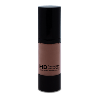 HD Liquid Foundation 106 (Ebony) with smooth, buildable coverage.
