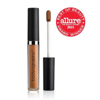 Skin Slip Full Coverage Concealer #M4 Warm Medium/Dark by Bodyography open with applicator.