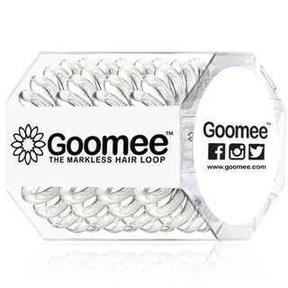 Goomee Original Clear spiral hair tie 4 pack.