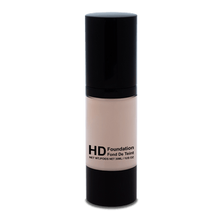 HD Liquid Foundation 150 (Light Ivory) with smooth, buildable coverage.