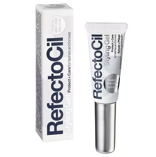 9ml white and silver tube of RefectoCil Eyebrow Styling Gel.